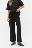 Crepe Knit Wide Leg Pant  Black  hi-res