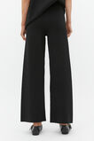 Crepe Knit Wide Leg Pant  Black  hi-res