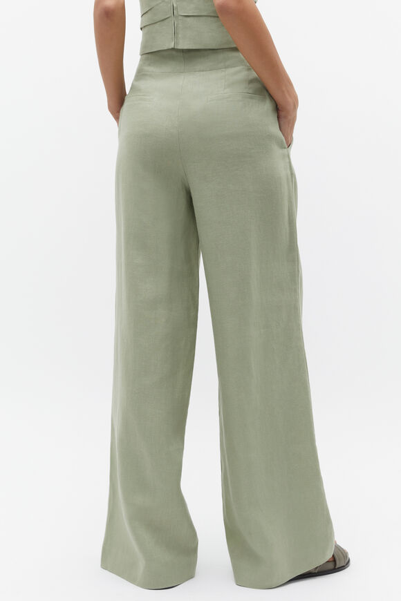 Core Linen Waisted Pant  Pale Olive  hi-res