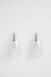 Oversized Drop Earring  Silver  hi-res