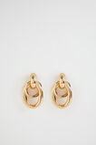 Interlock Drop Earring  Gold  hi-res