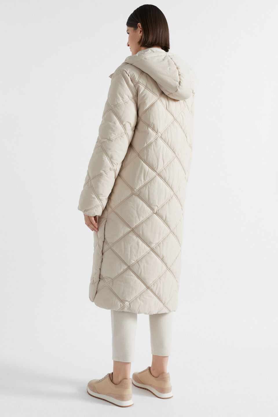 Snap Side Puffer Jacket  Oat