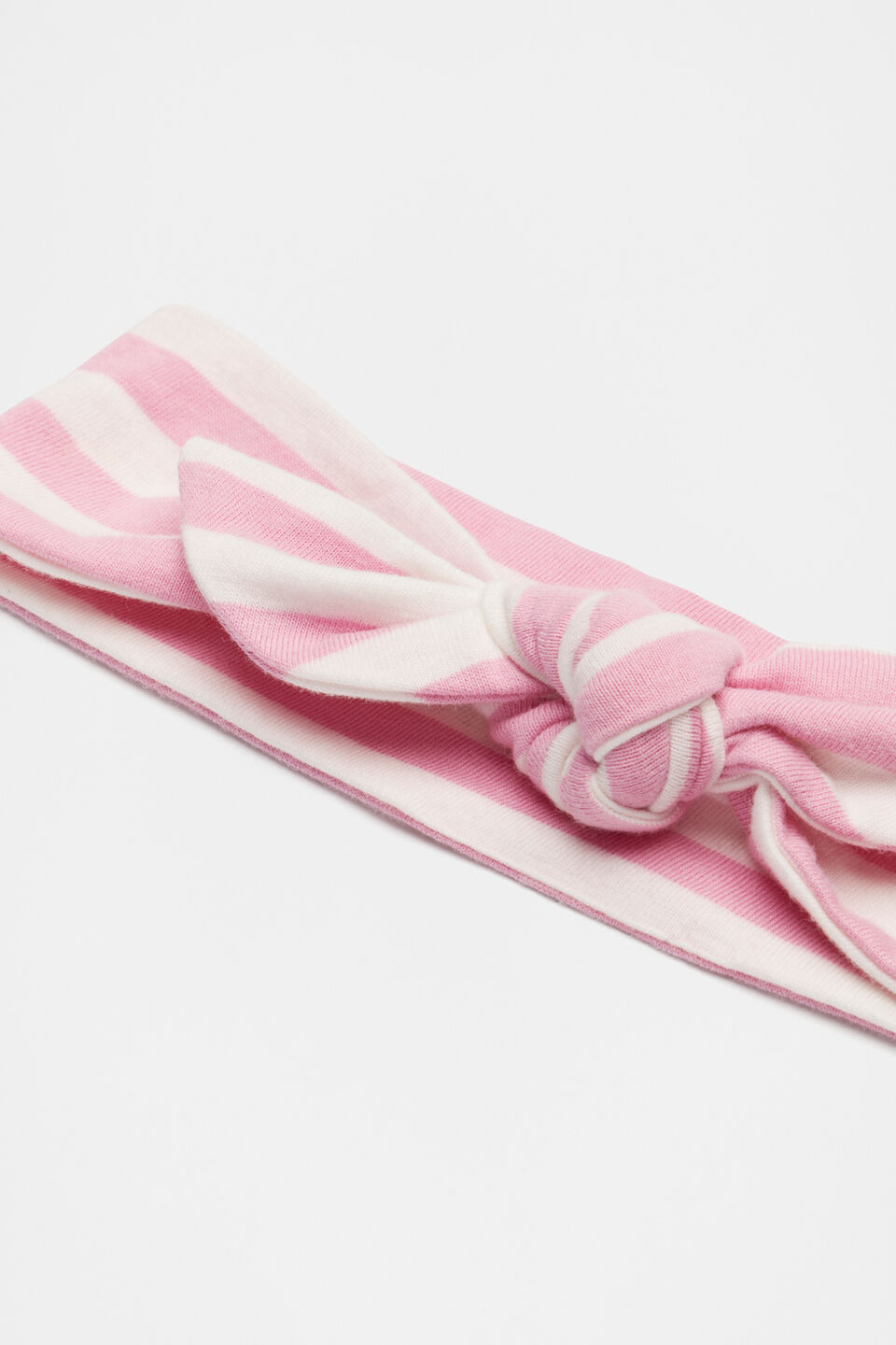 Stripe Rib Headband  Candy Pink Stripe
