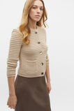 Crochet Knit Cardigan  Sandshell Marle  hi-res