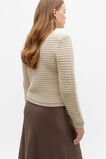 Crochet Knit Cardigan  Sandshell Marle  hi-res