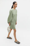 Core Linen Mini Dress  Pale Olive  hi-res