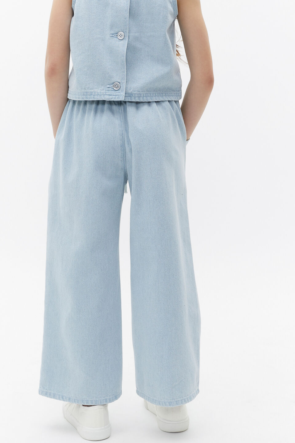 Denim Pull On Pant  Ice Blue Wash