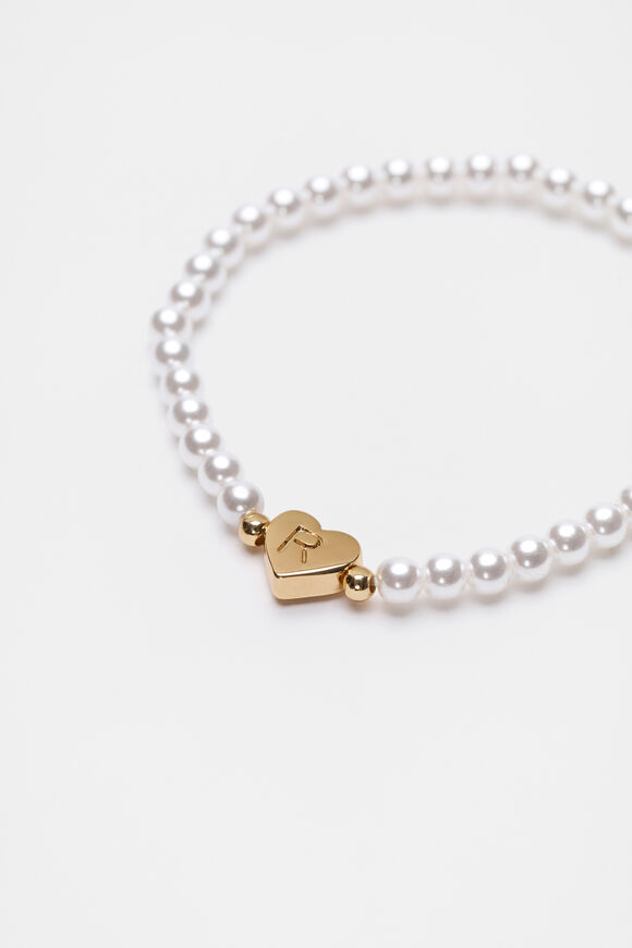 Initial Pearl Bracelet  R  hi-res