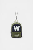Mini Backpack Initial Keyring  W  hi-res