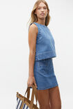 Denim Shell Top  Sea Blue Wash  hi-res