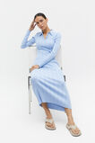 Cropped Rib Polo Knit  Frost Blue  hi-res