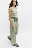 Wide Leg Drawstring Pant  Pale Olive  hi-res