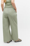 Wide Leg Drawstring Pant  Pale Olive  hi-res