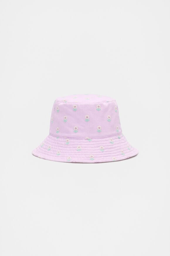 Floral Bucket Hat  Soft Lilac  hi-res