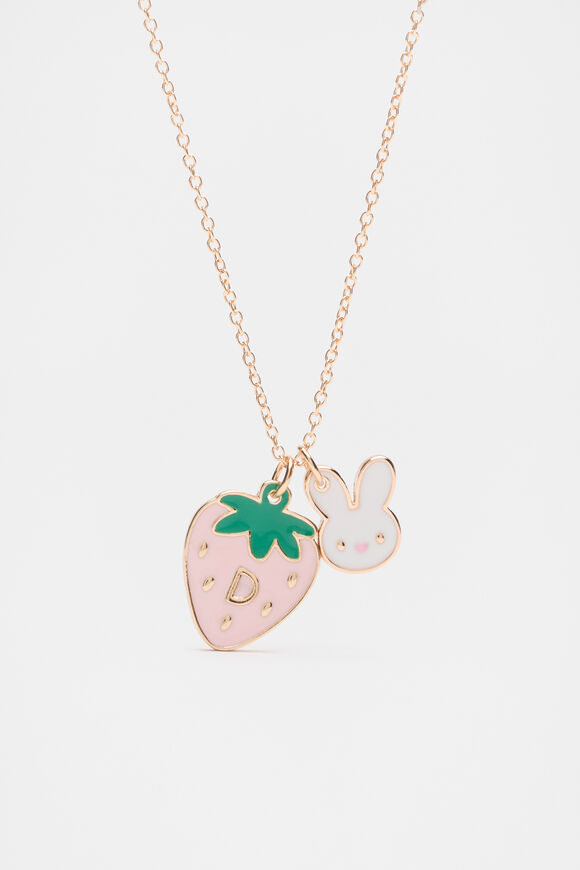 Bunny Initial Necklace  D  hi-res