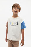Colourblock Logo Tee  Classic Cream  hi-res