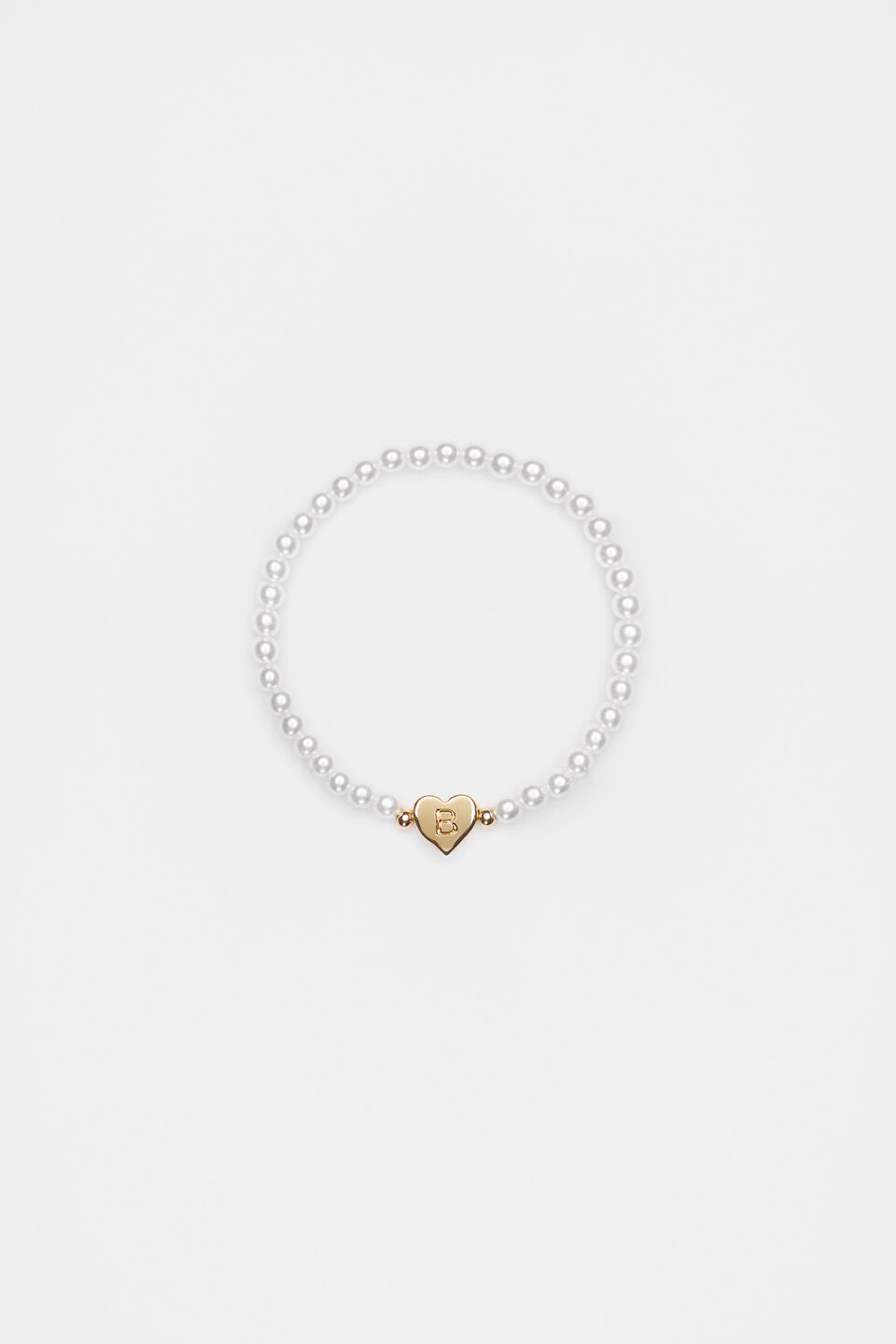 Initial Pearl Bracelet  B