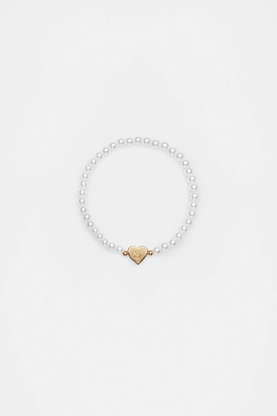 Initial Pearl Bracelet  S