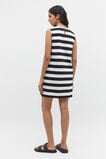 Jersey Mini Shift Dress  Black Stripe  hi-res