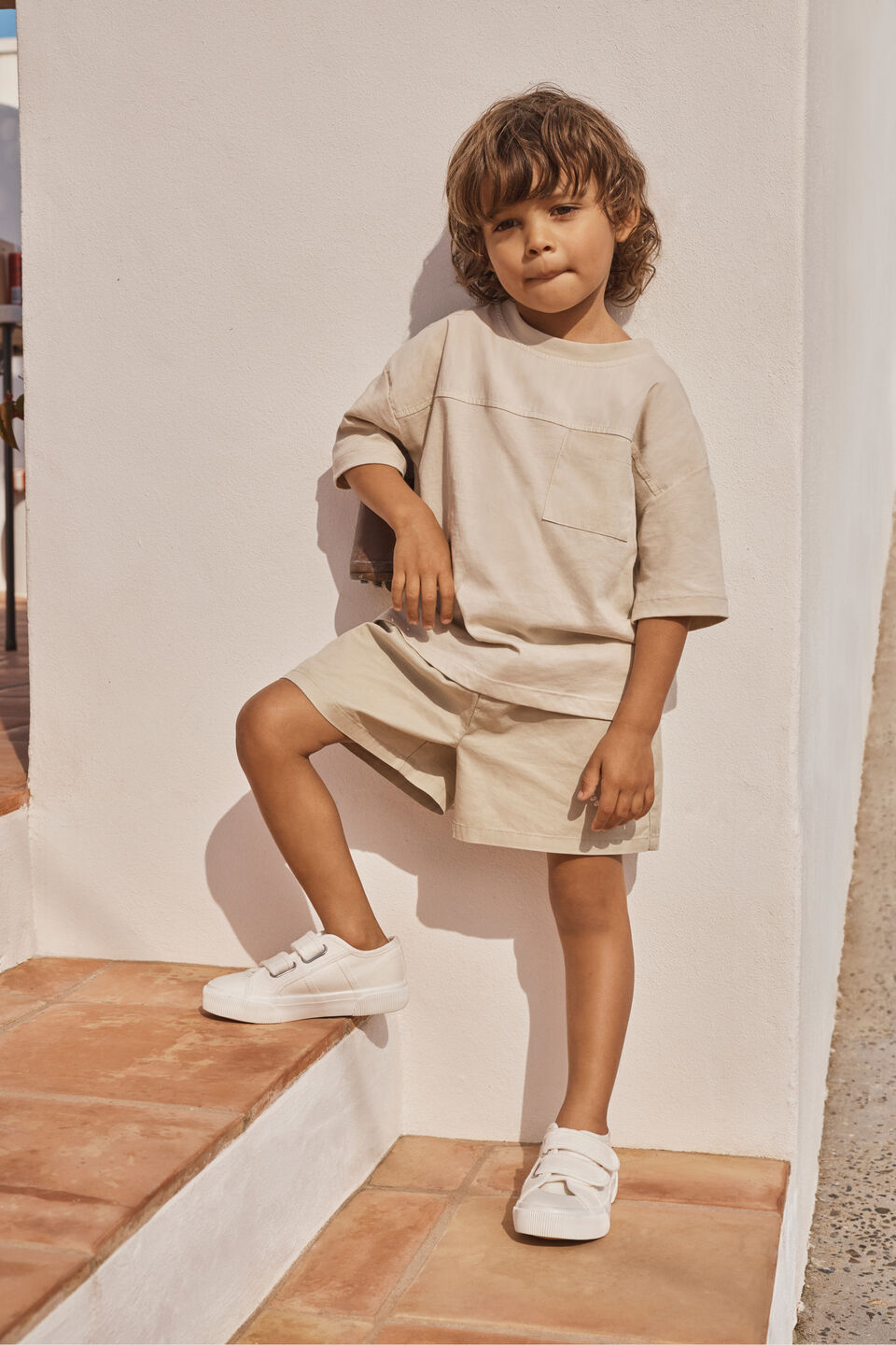 Garment Dye Short  Cool Stone