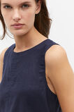Core Linen Swing Mini Dress  Midnight Sky  hi-res