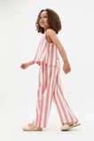 Stripe Shell Top  Strawberry Red  hi-res