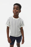 Stripe Waffle Tee  Canvas  hi-res