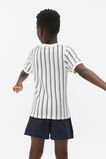 Stripe Waffle Tee  Canvas  hi-res