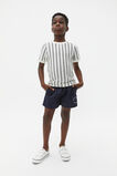 Stripe Waffle Tee  Canvas  hi-res