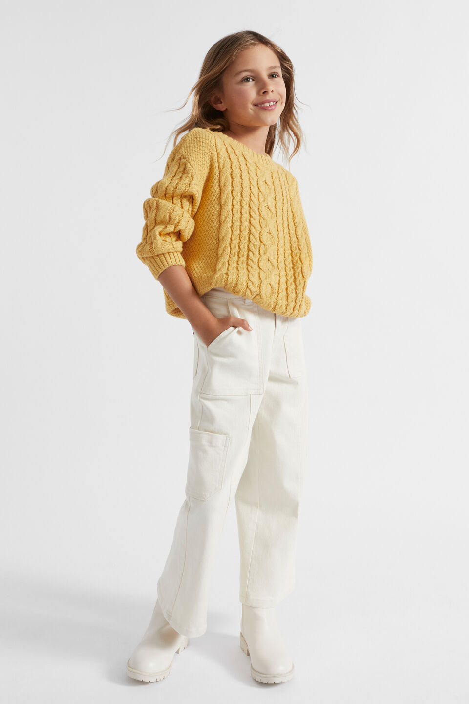 Bell Sleeve Knit Sweater  Honeycomb