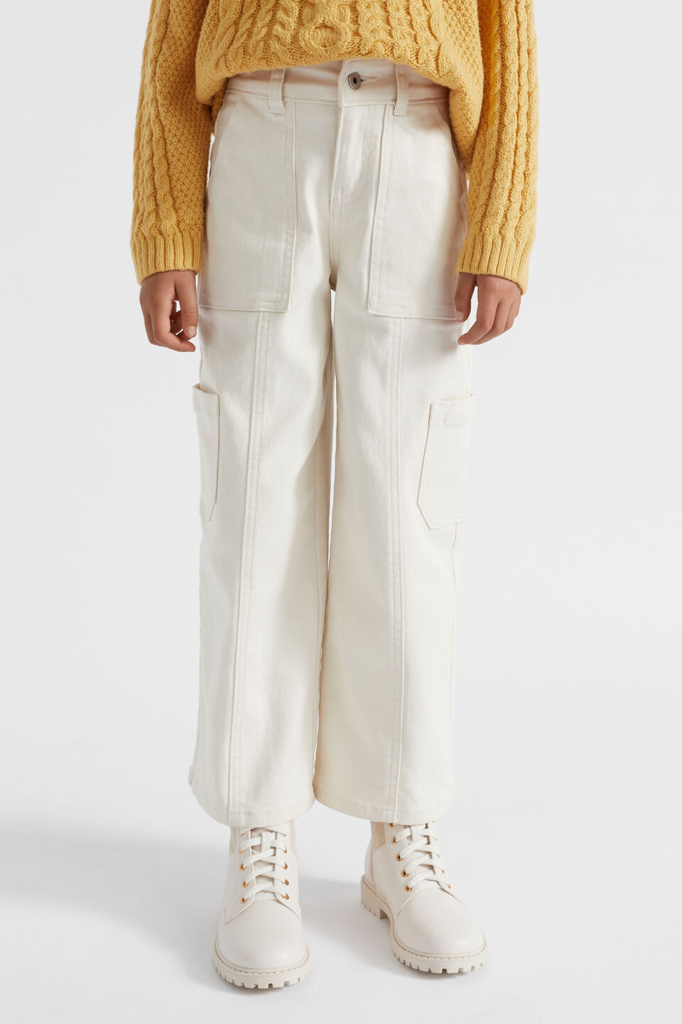 Carpenter Pocket Jean  Creme
