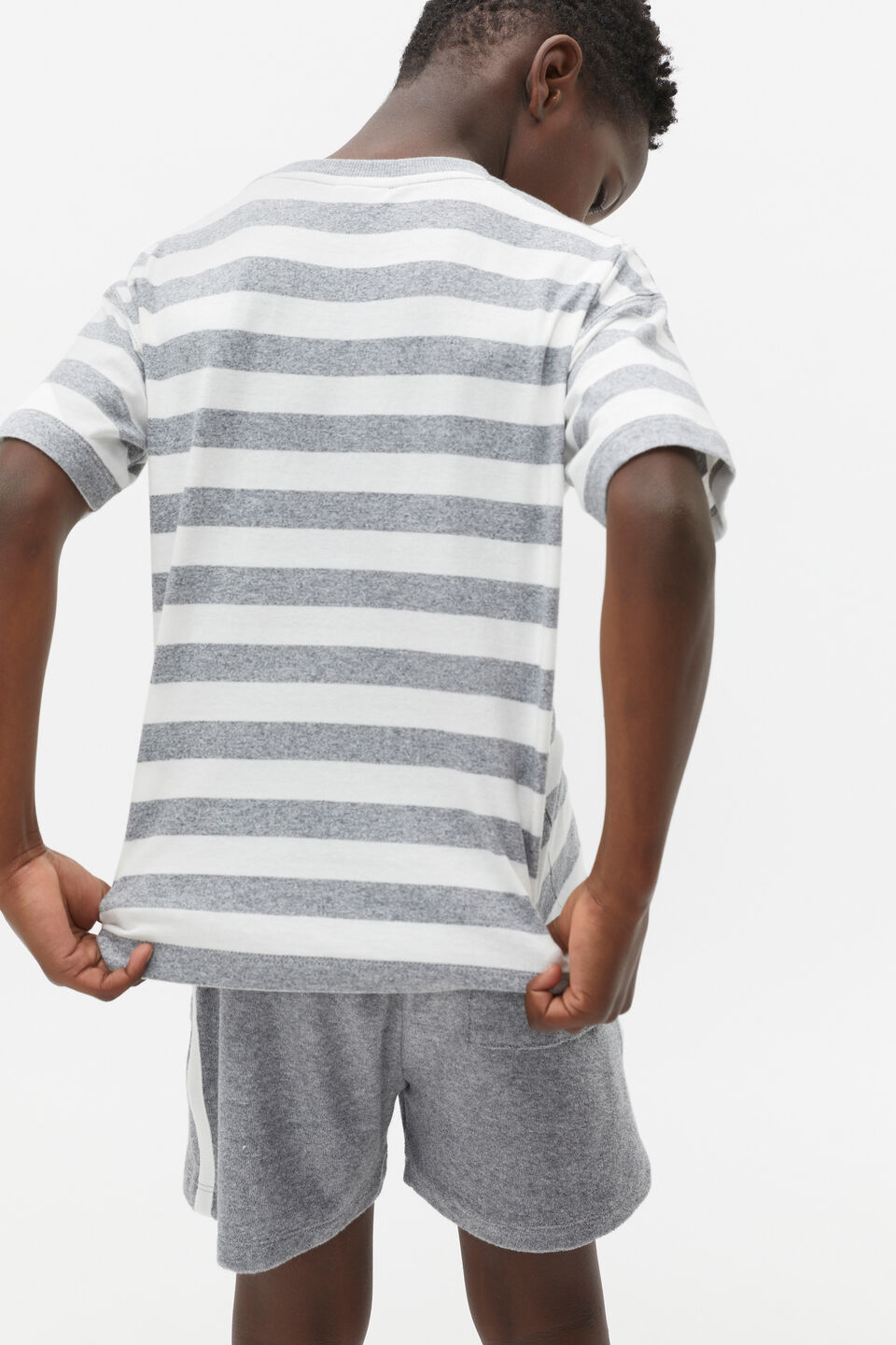 Core Stripe Tee  Storm Stripe