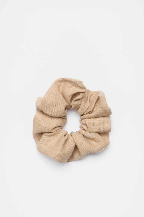 Linen Scrunchie  Nougat  hi-res