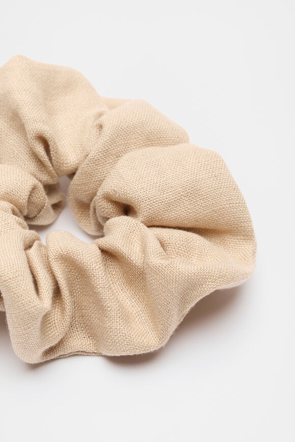 Linen Scrunchie  Nougat  hi-res