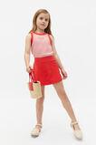 Button Skort  Strawberry Red  hi-res
