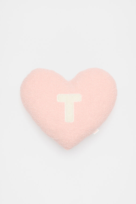 Heart Initial Cushion  T  hi-res