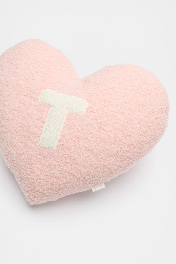 Heart Initial Cushion  T  hi-res