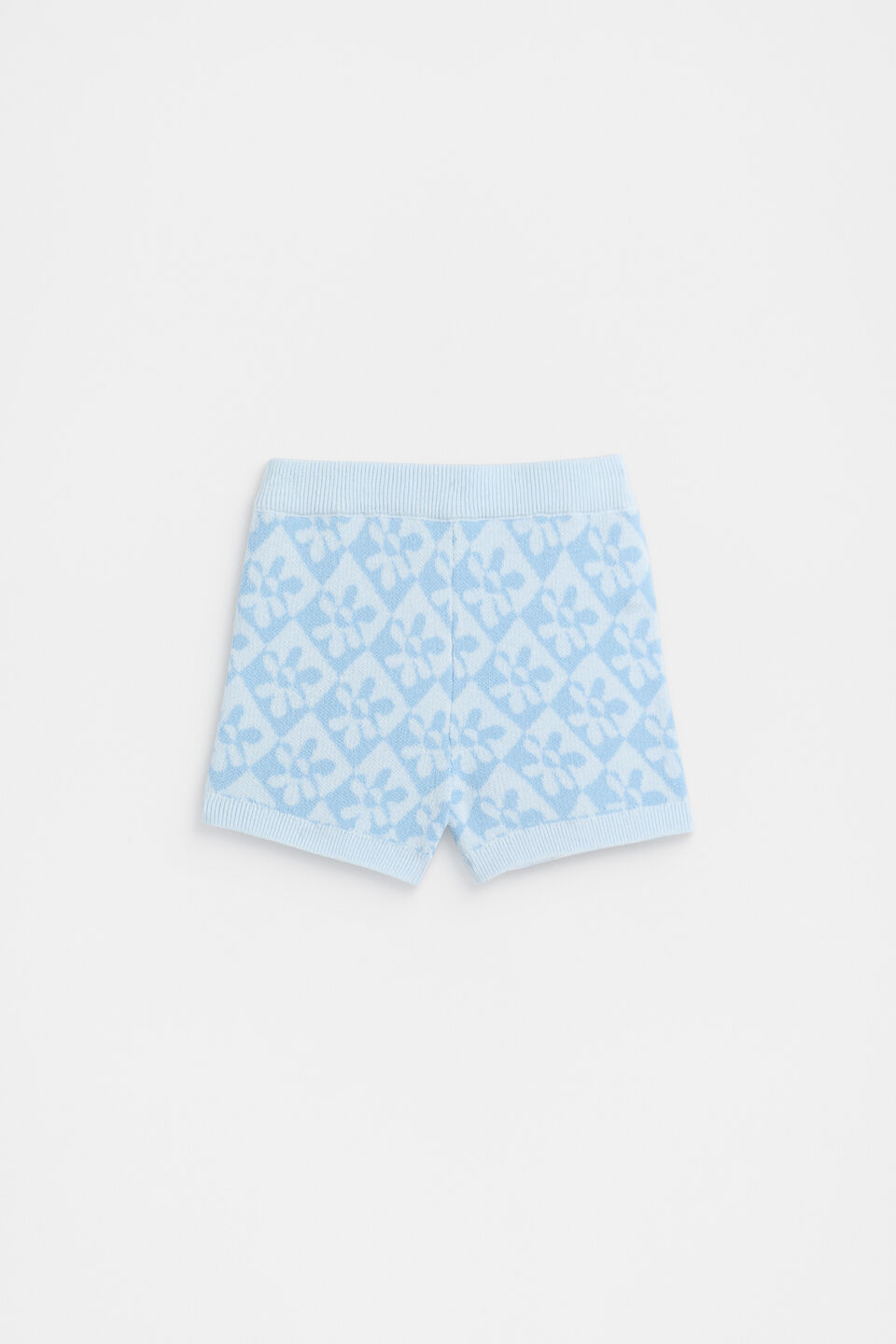 Knit Short  Dove Blue