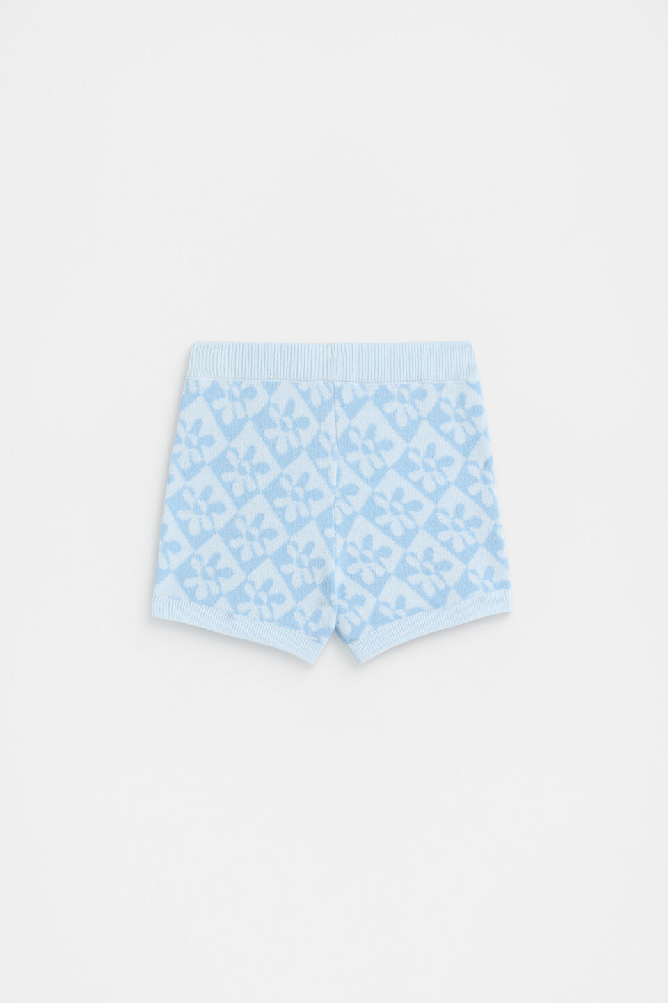 Knit Short  Dove Blue