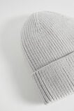 Rib Initial Beanie  A  hi-res