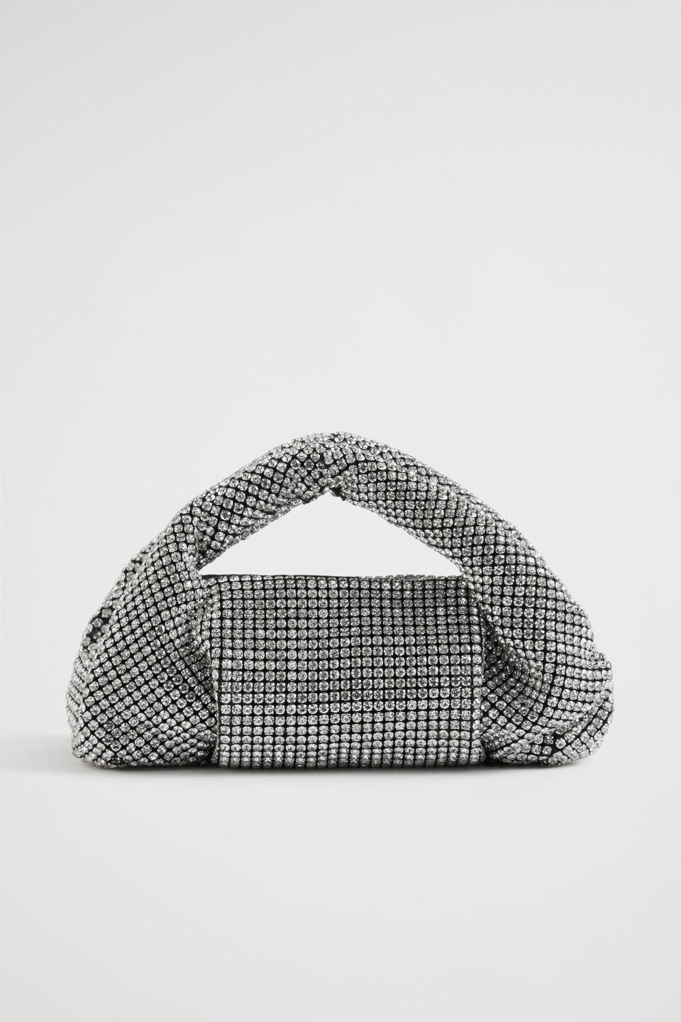 Jewelled Shoulder Bag  Silver
