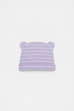 Stripe Waffle Beanie  Bright Lavender  hi-res