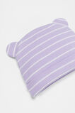 Stripe Waffle Beanie  Bright Lavender  hi-res