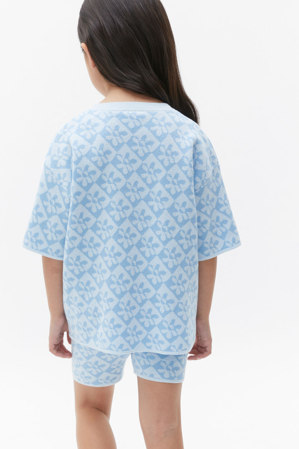 Knit Tee  Dove Blue