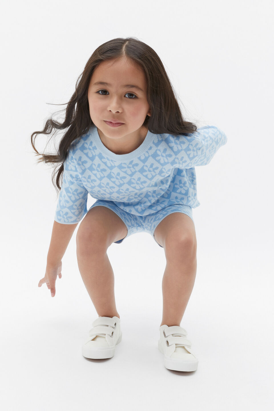 Knit Tee  Dove Blue