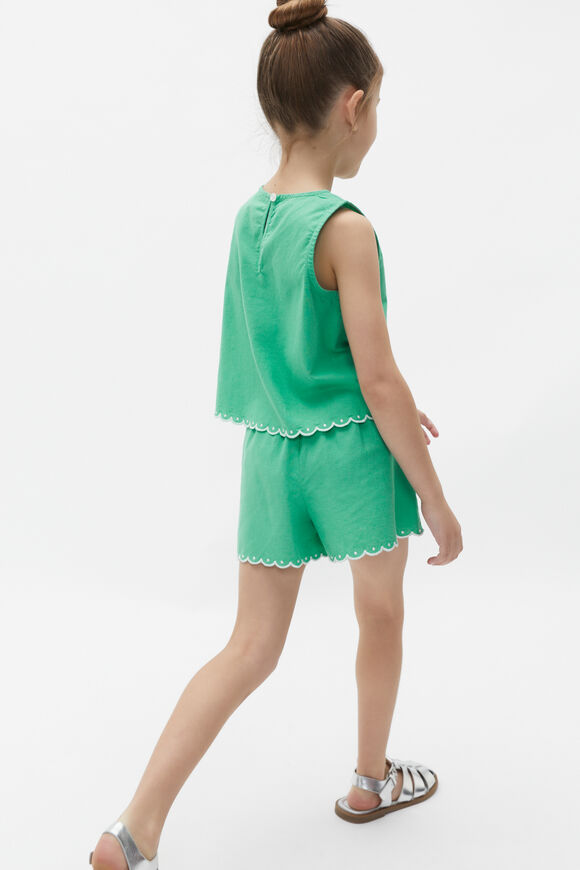Scallop Trim Short  Deep Emerald  hi-res