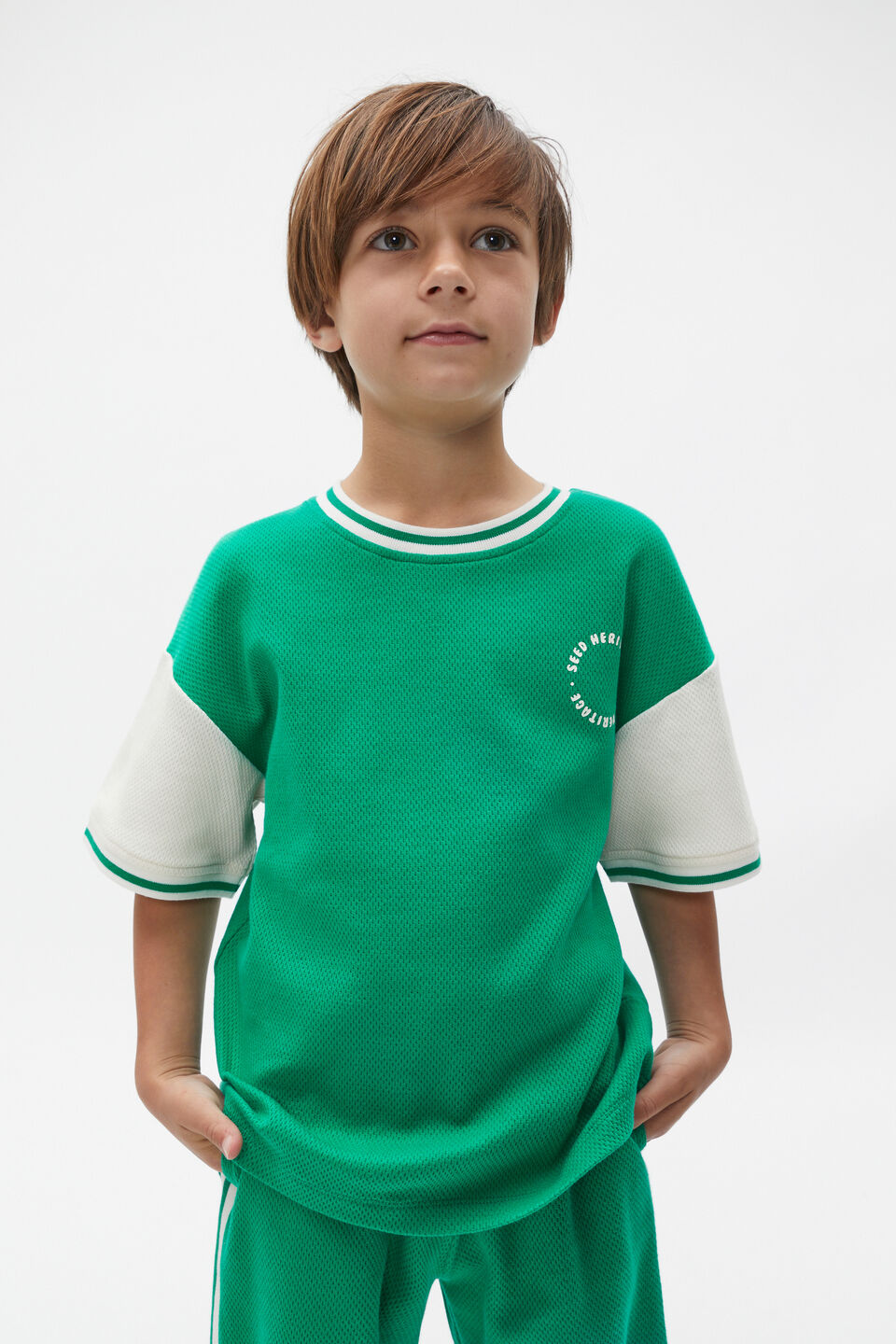 Sporty Tee  Cove Green