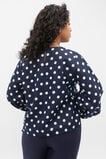 Core Linen Balloon Sleeve Top  Midnight Sky Spot  hi-res