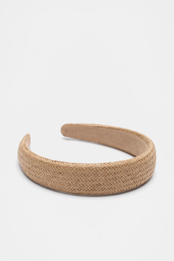 Raffia Headband  Nougat  hi-res