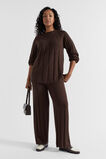 Panelled Rib Knit  Dark Espresso  hi-res